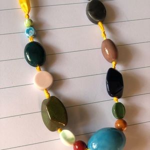 Ceramic bead necklace